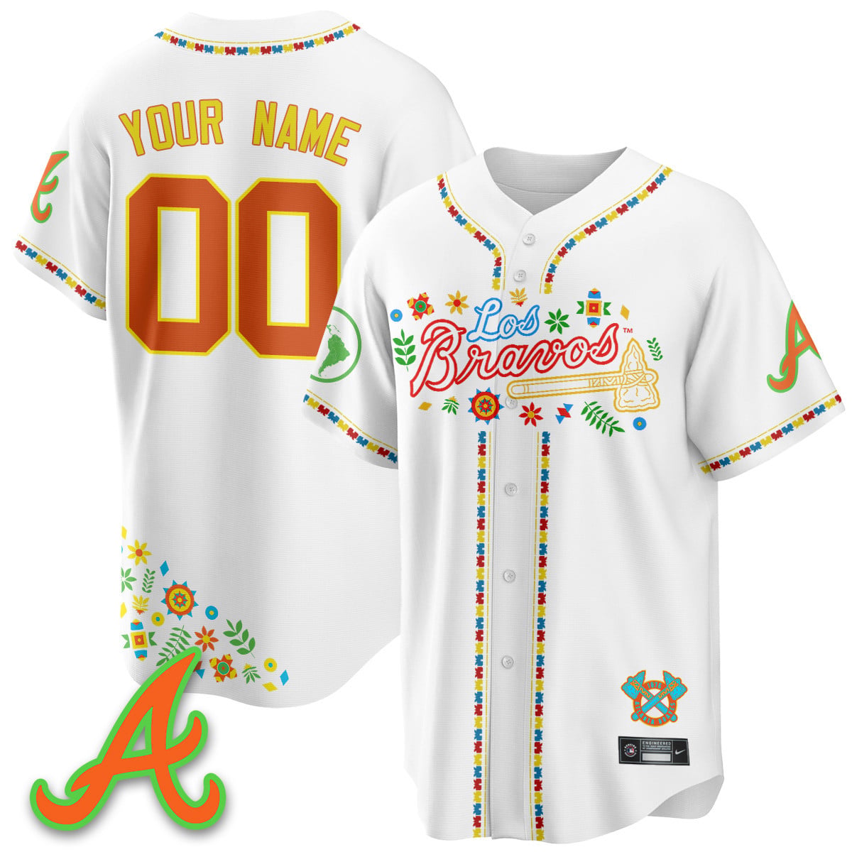 Women's Atlanta Braves 2025 "Los Bravos" Jersey - All Stitched