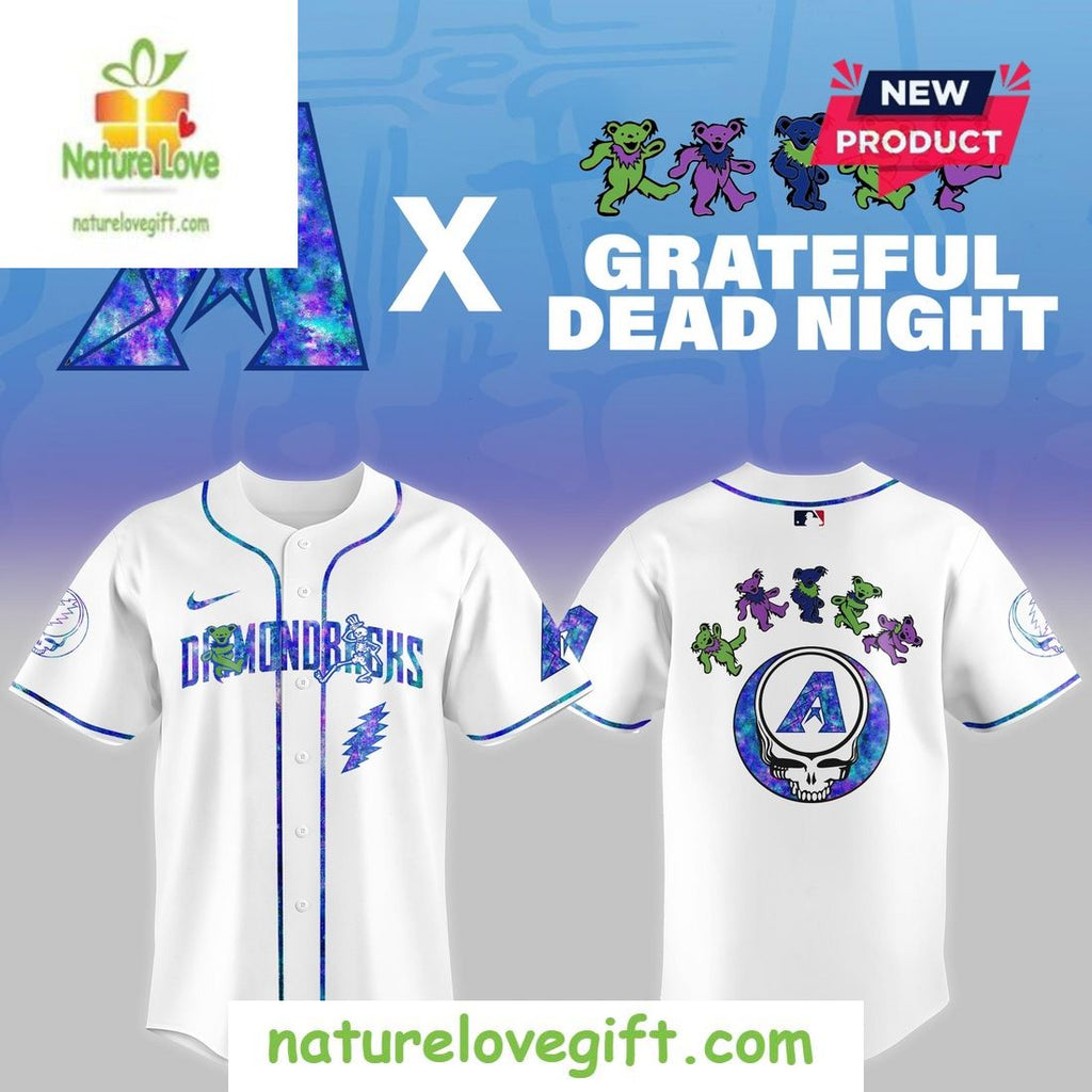 Arizona Diamondbacks 2026 Grateful Dead Night Baseball Jersey