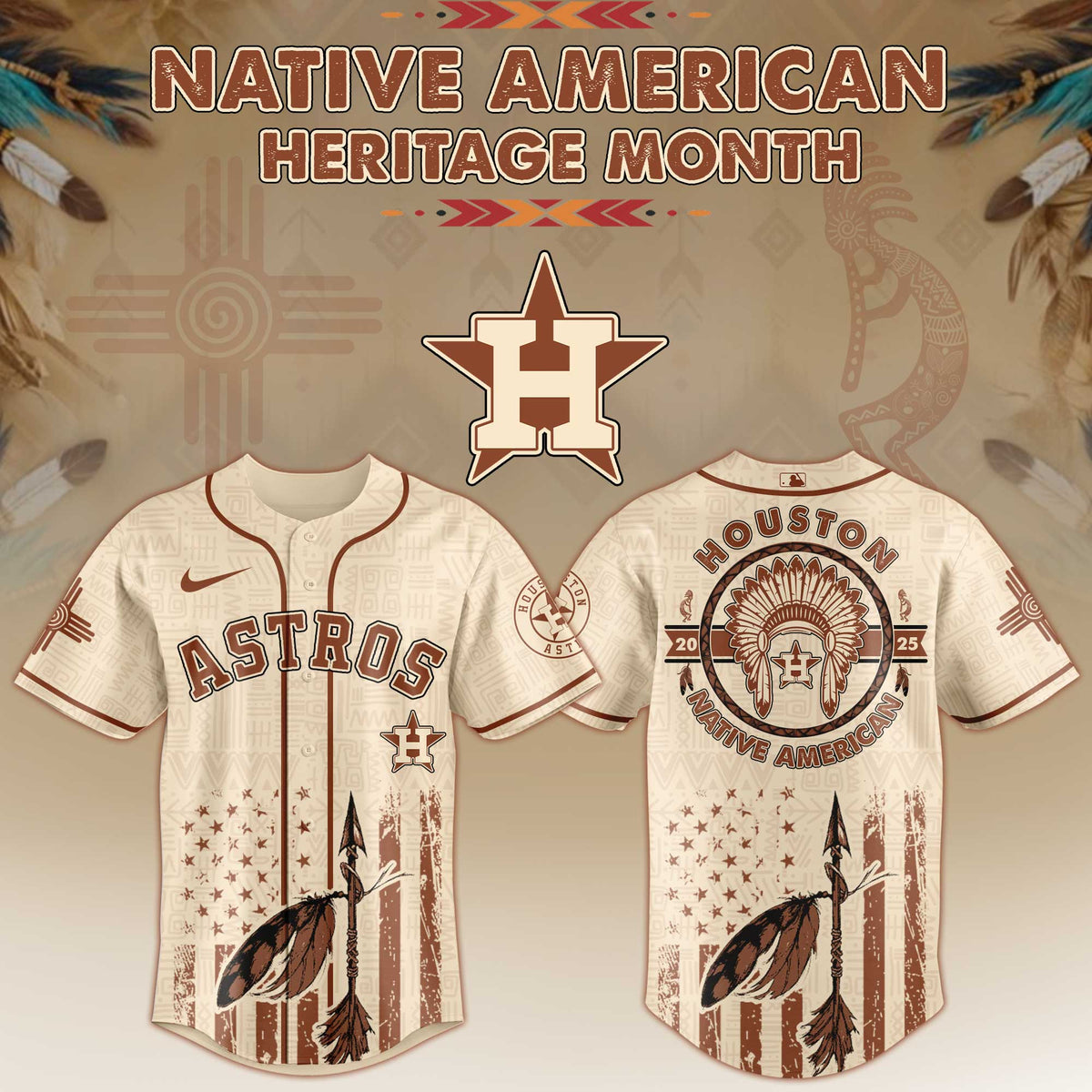 Houston Astros Native American Heritage Month Jersey