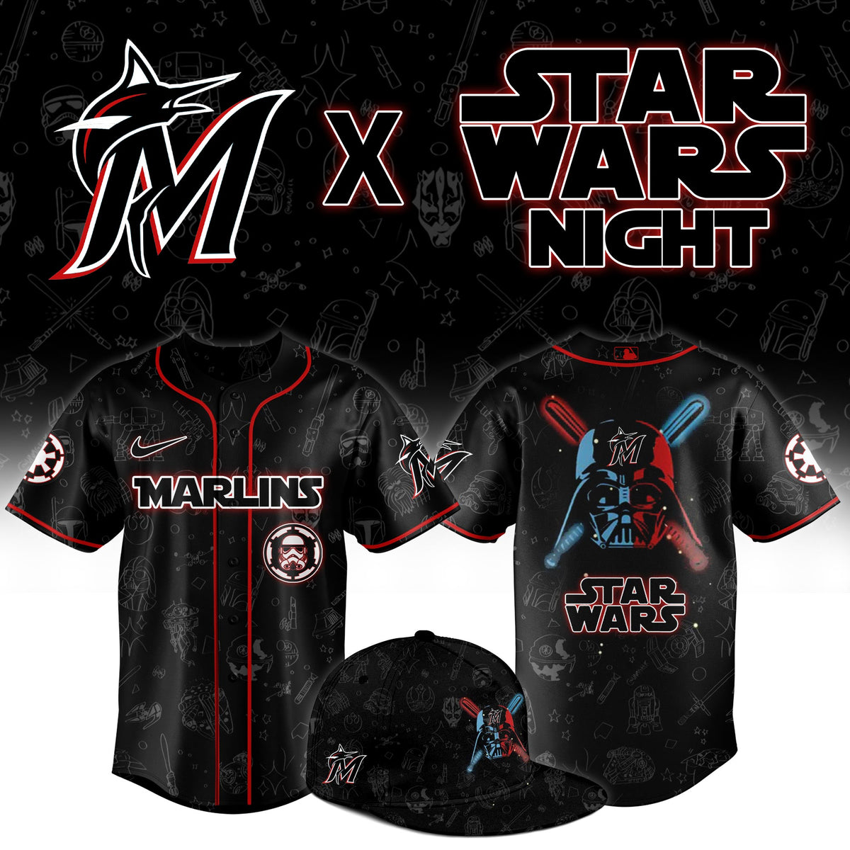 Miami Marlins 2025 Star Wars Night Jersey