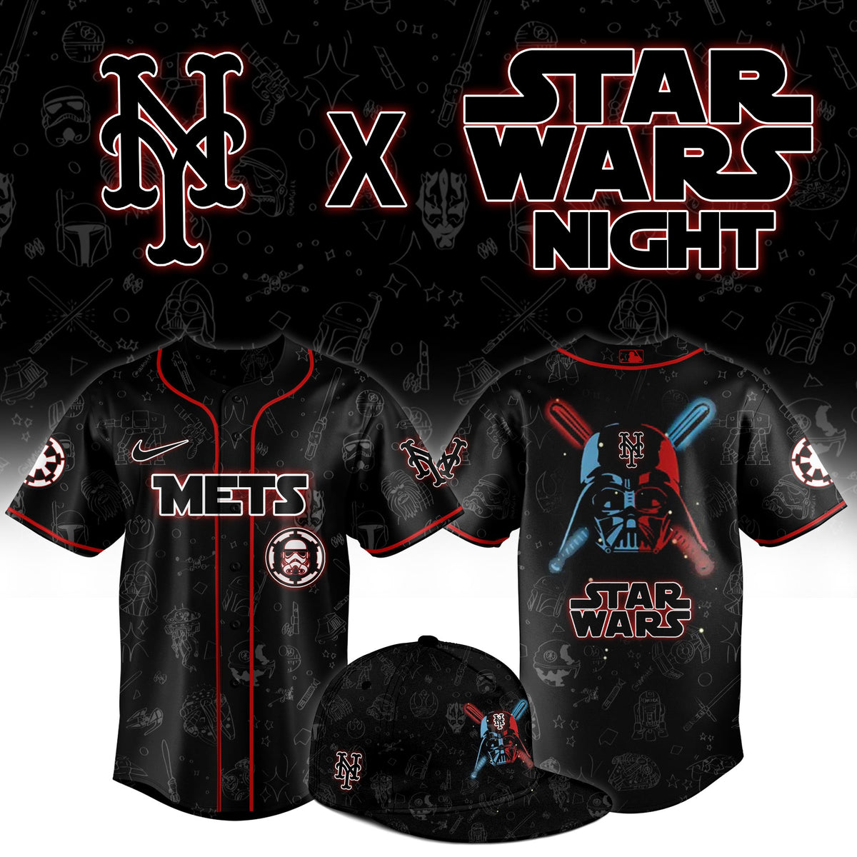 New York Mets 2025 Star Wars Night Jersey