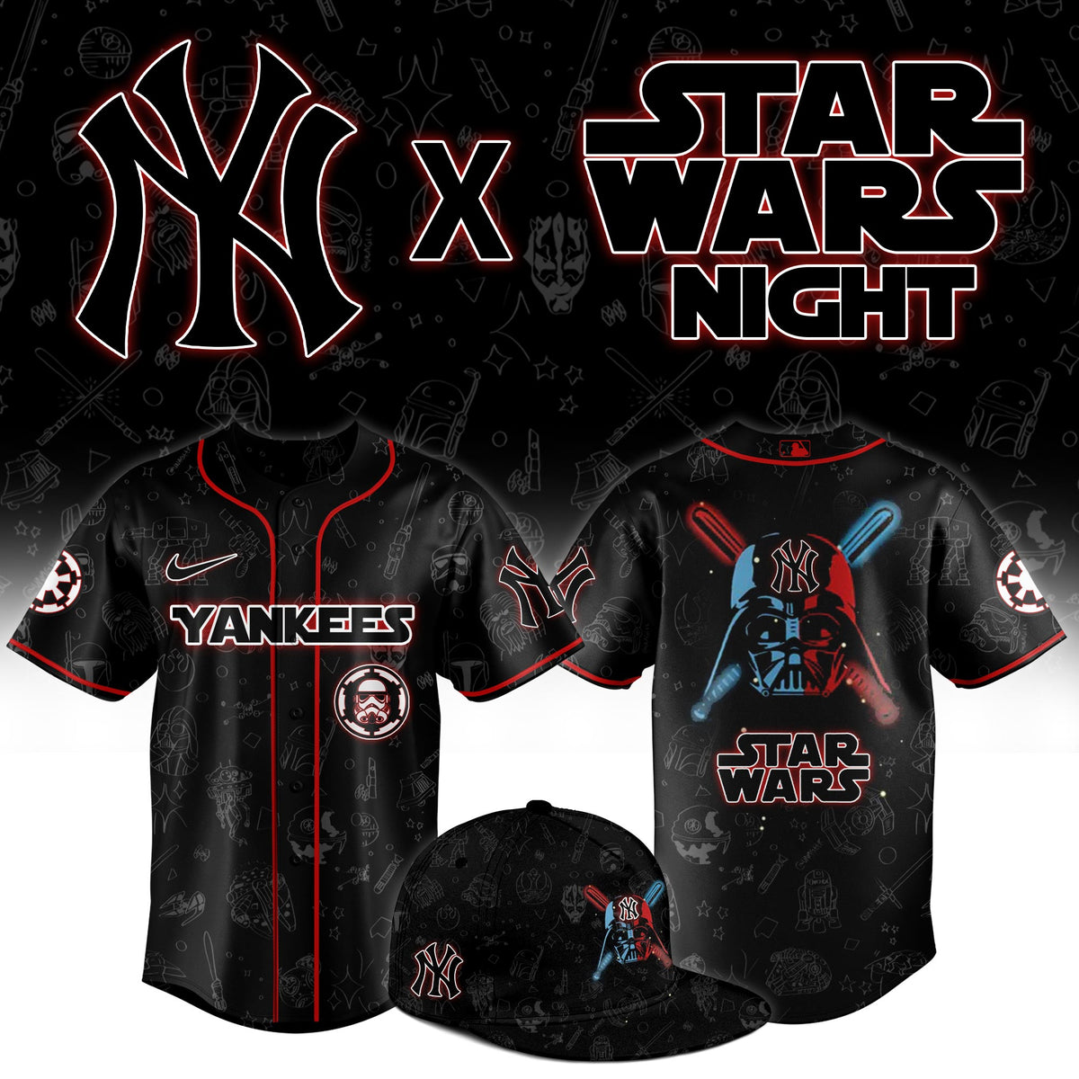 New York Yankees 2025 Star Wars Night Jersey