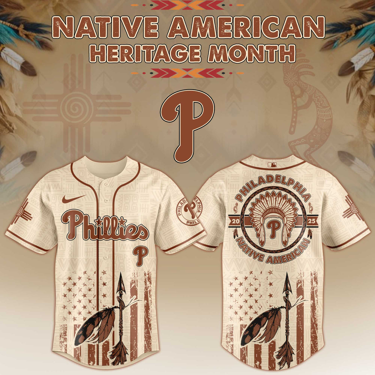 Philadelphia Phillies Native American Heritage Month Jersey