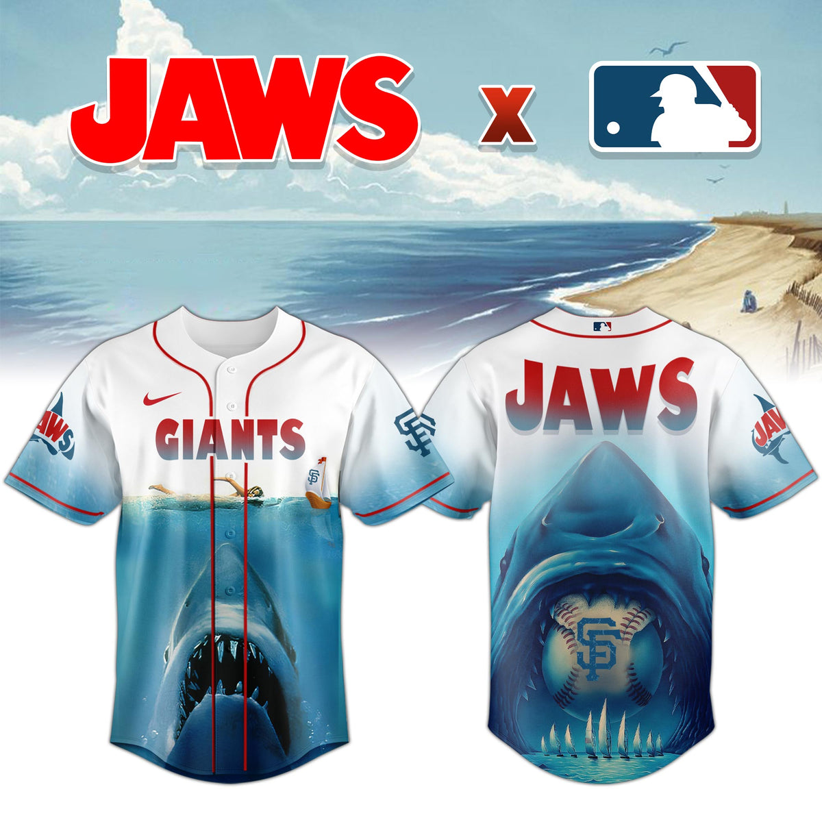 San Francisco Giants Jaws Shark Jersey