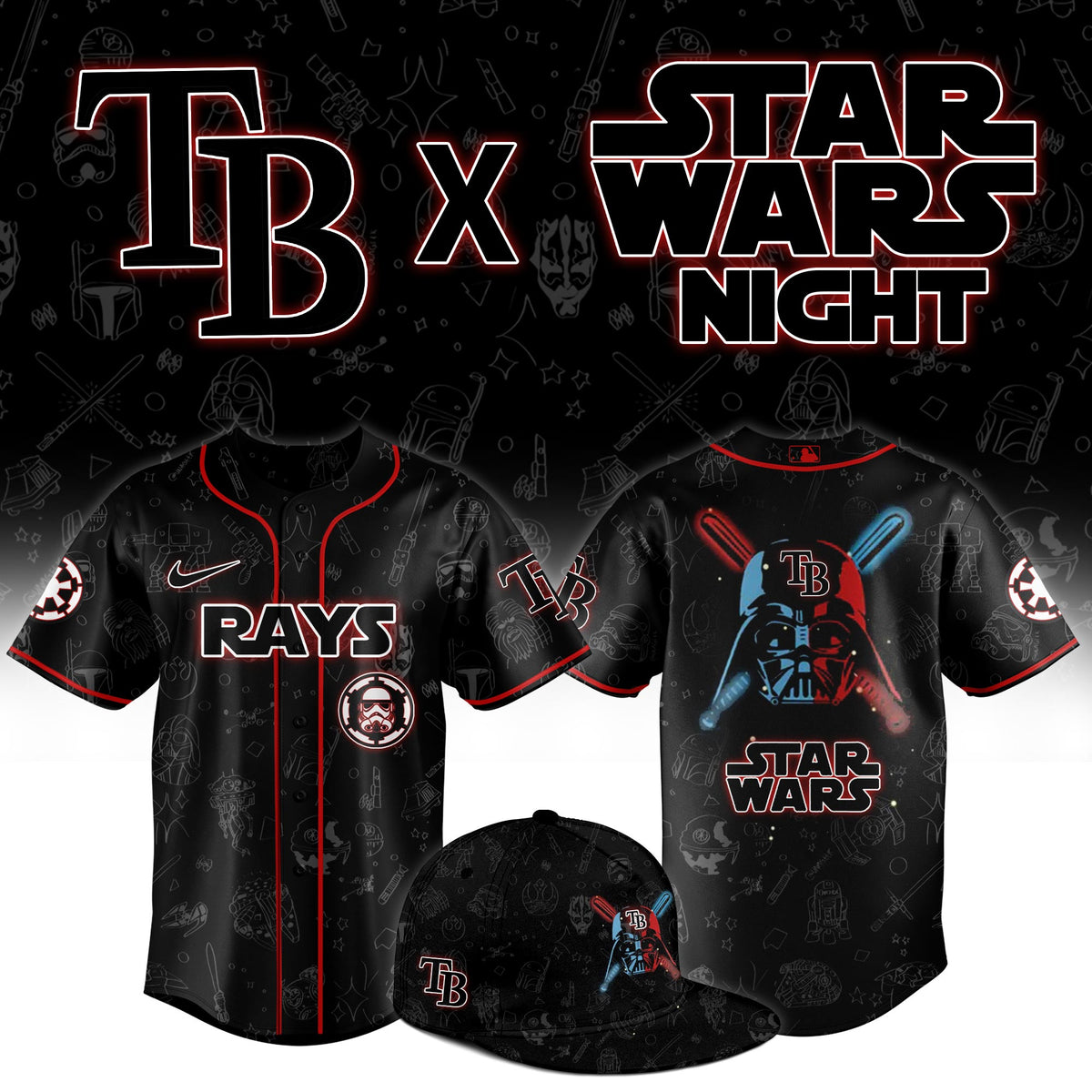 Tampa Bay Rays 2025 Star Wars Night Jersey