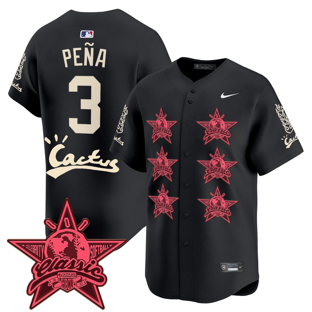 Men's Houston Astros Cactus Jack 2025 Vapor Premier Limited Jersey V2 - All Stitched