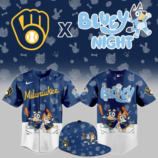 Milwaukee Brewers 2025 Bluey Night Limited Jersey