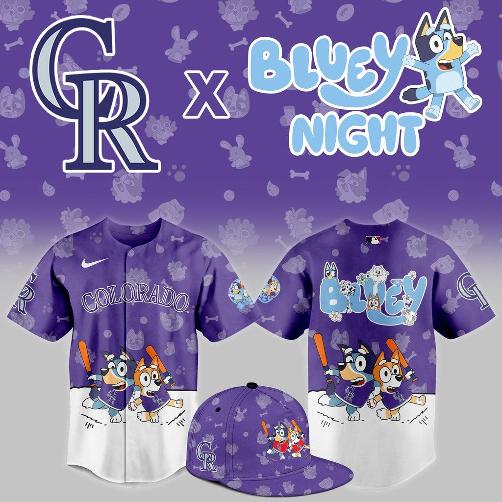 Colorado Rockies 2025 Bluey Night Limited Jersey