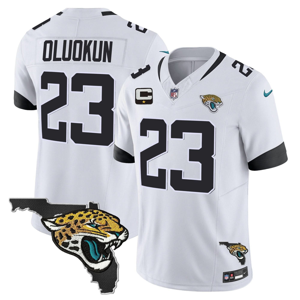 Jacksonville Jaguars Florida Patch Vapor Jersey - All Stitched