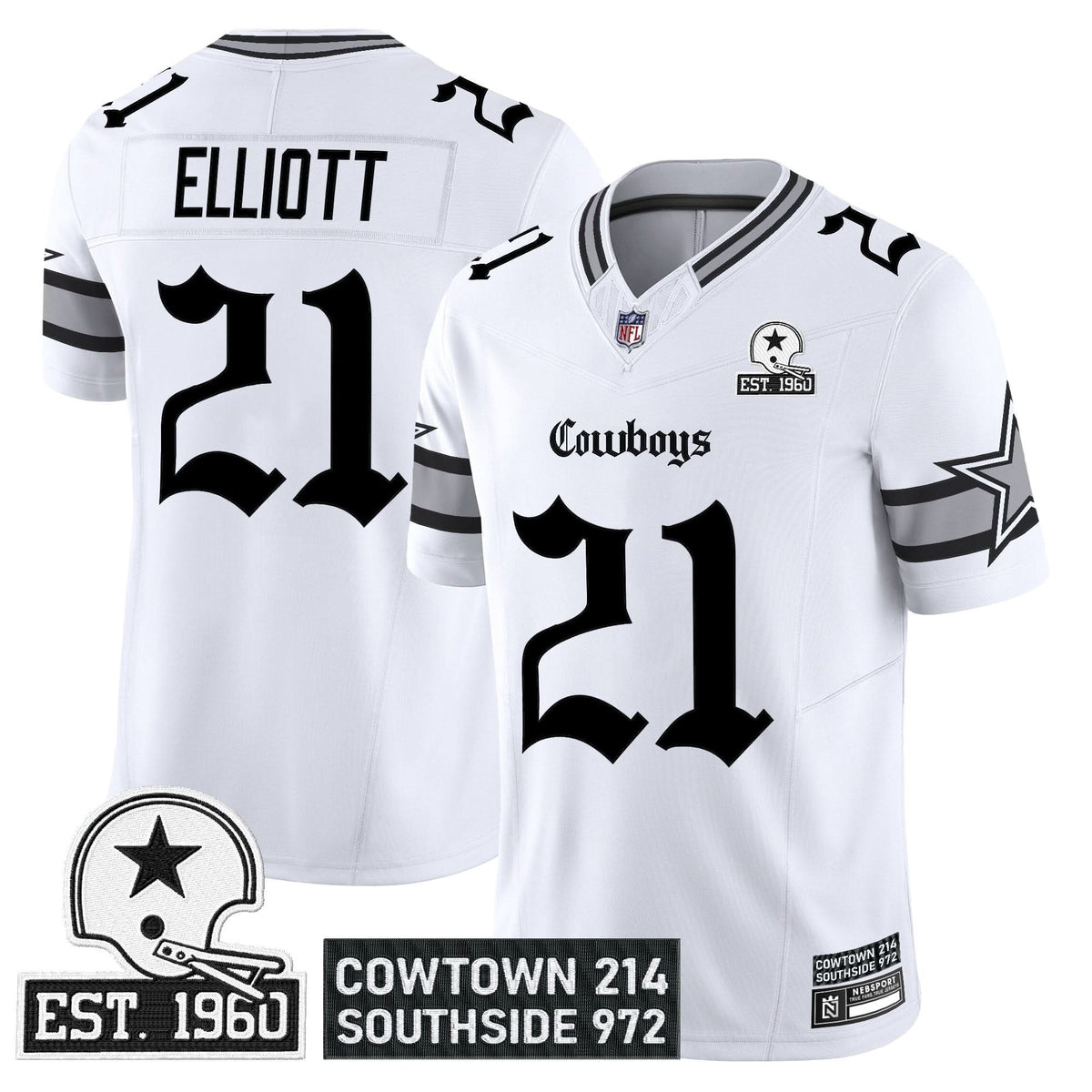 Dallas Cowboys 'Gothic Lone Star Edition' Vapor Limited Jersey - All Stitched