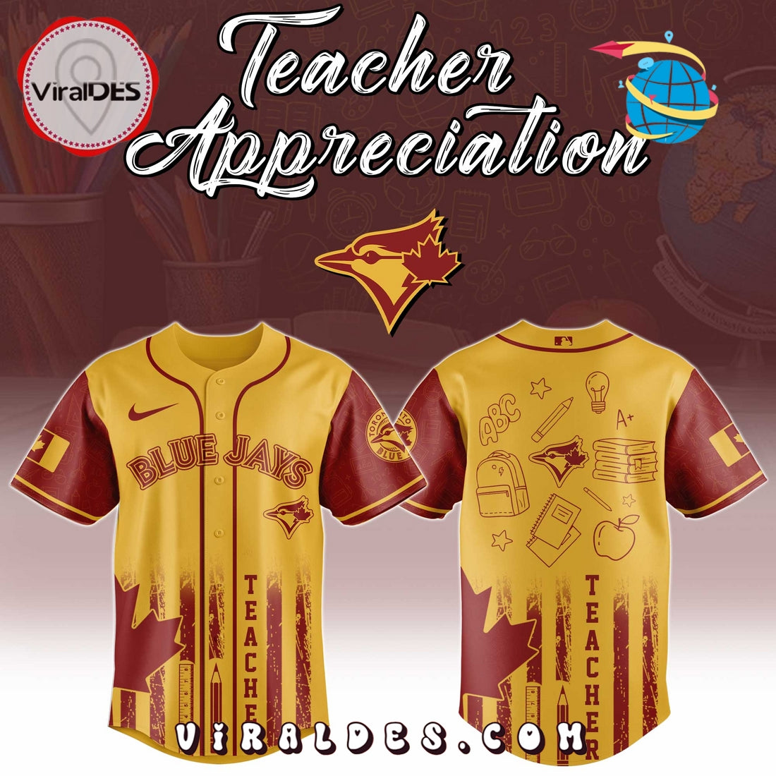 Toronto Blue Jays MLB x Teacher Appreciation Day Jersey